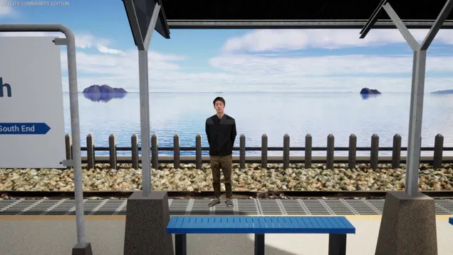 1.スタート駅ホームのシーン